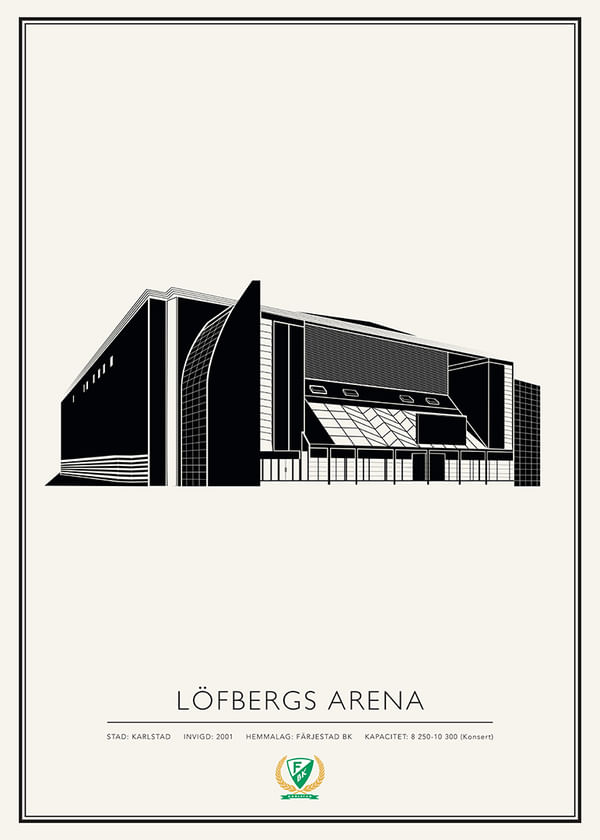 Poster Löfbergs Arena Skiss Färjestad BK 01