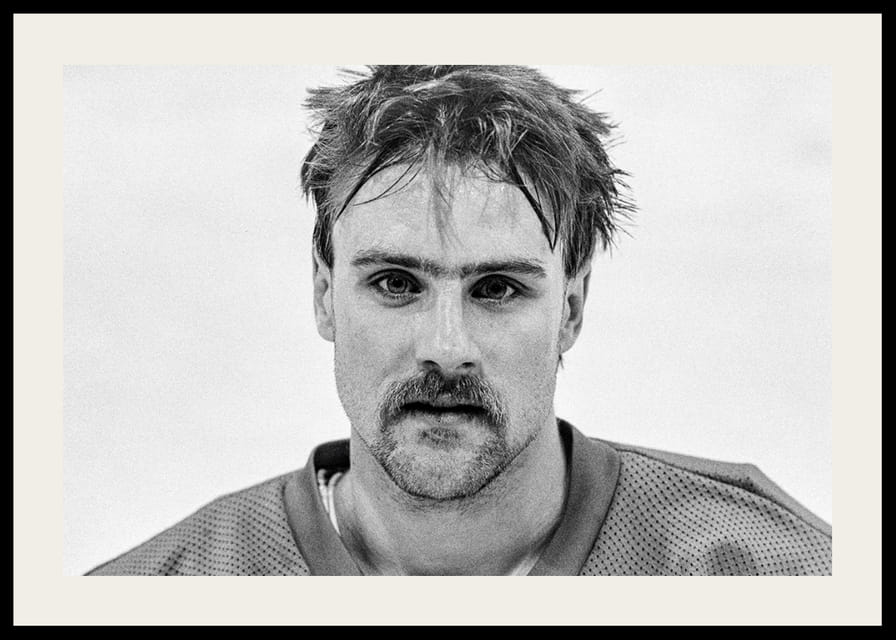 Tommy Samuelsson Färjestad BK Landslagsmatch Mot Finland 1986-12