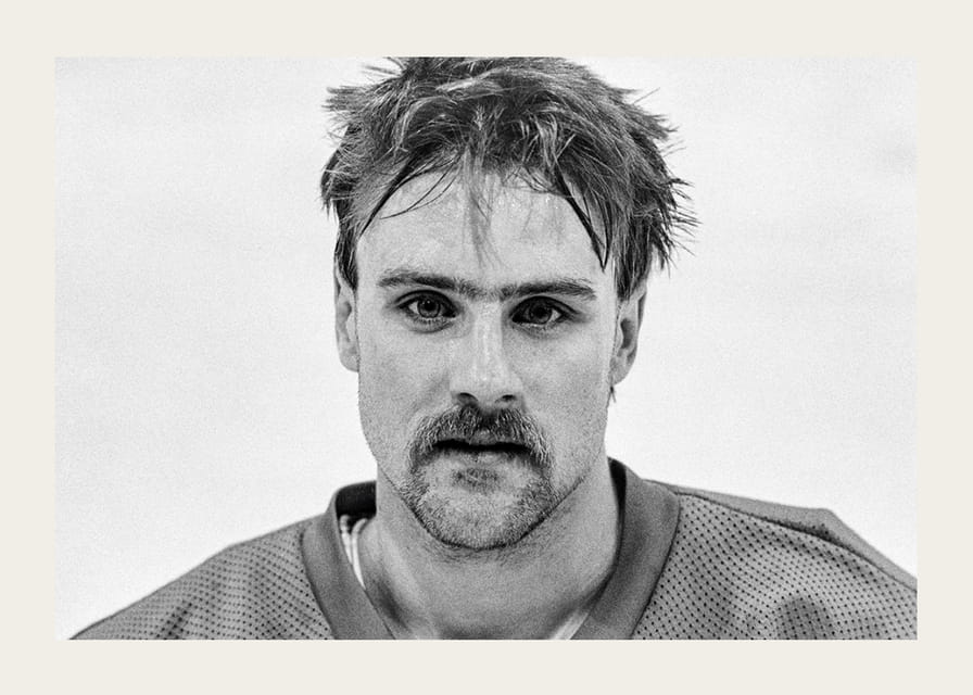 Tommy Samuelsson Färjestad BK Landslagsmatch Mot Finland 1986-12