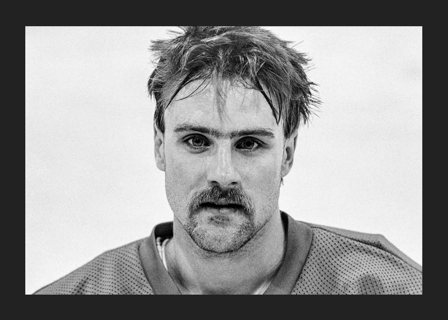 Tommy Samuelsson Färjestad BK Landslagsmatch Mot Finland 1986-12