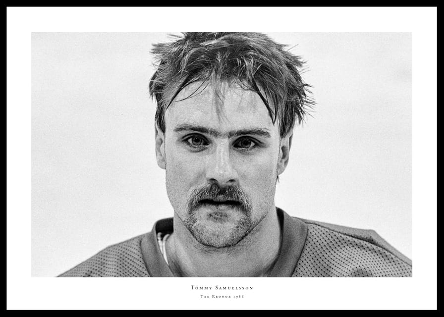 Tommy Samuelsson Färjestad BK Landslagsmatch Mot Finland 1986-12