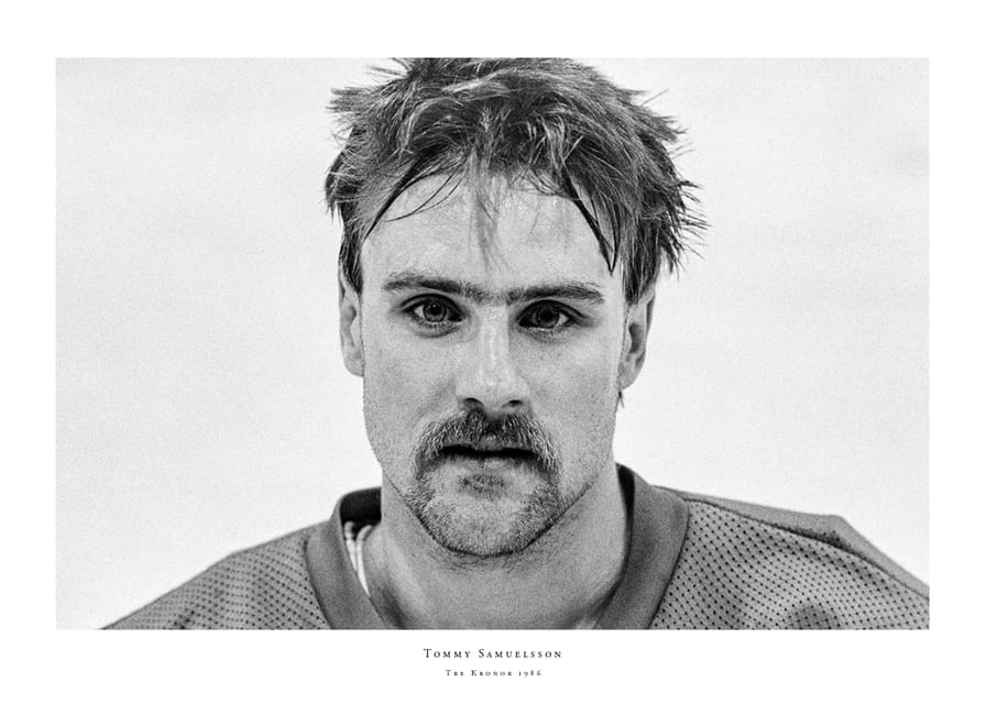 Tommy Samuelsson Färjestad BK Landslagsmatch Mot Finland 1986-12