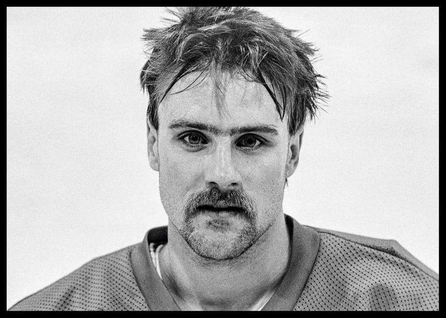 Tommy Samuelsson Färjestad BK Landslagsmatch Mot Finland 1986-12