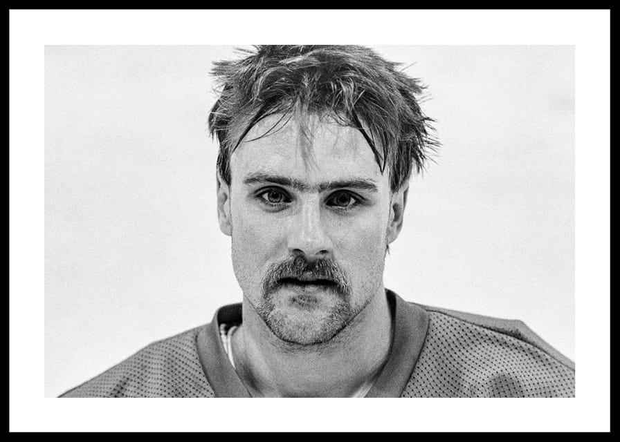 Tommy Samuelsson Färjestad BK Landslagsmatch Mot Finland 1986-12