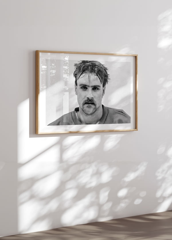 Poster Tommy Samuelsson Färjestad BK Landslagsmatch Mot Finland 1986 crossfade