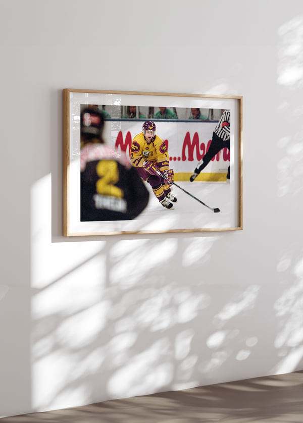 Poster Tommy Samuelsson Färjestad BK Mot AIK 1992 N.02 crossfade