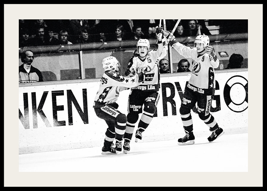 Håkan Loob Färjestad BK Firar 1983-12