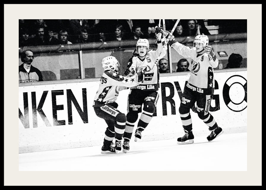 Håkan Loob Färjestad BK Firar 1983-12