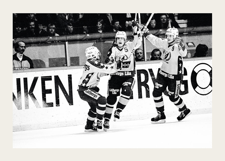 Håkan Loob Färjestad BK Firar 1983-12