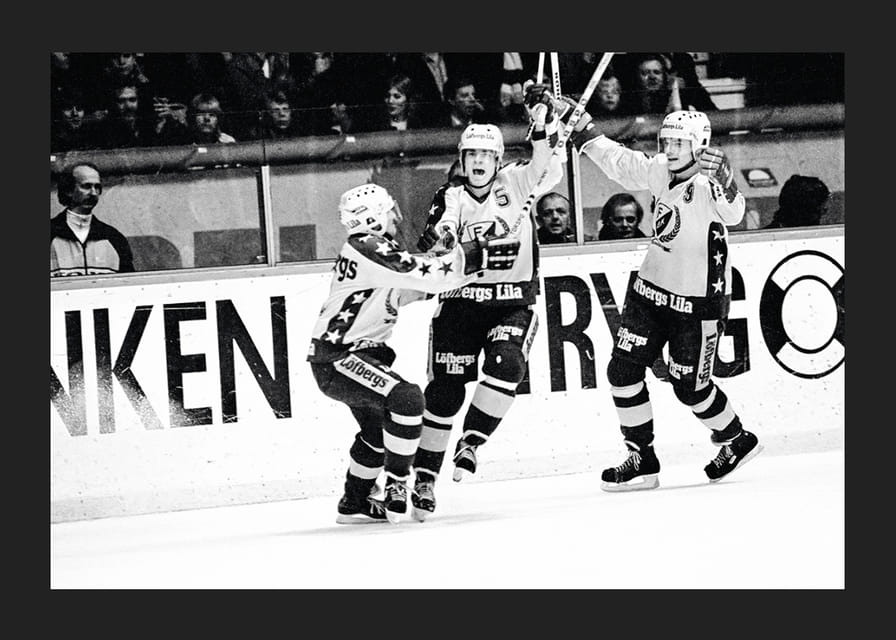 Håkan Loob Färjestad BK Firar 1983-12