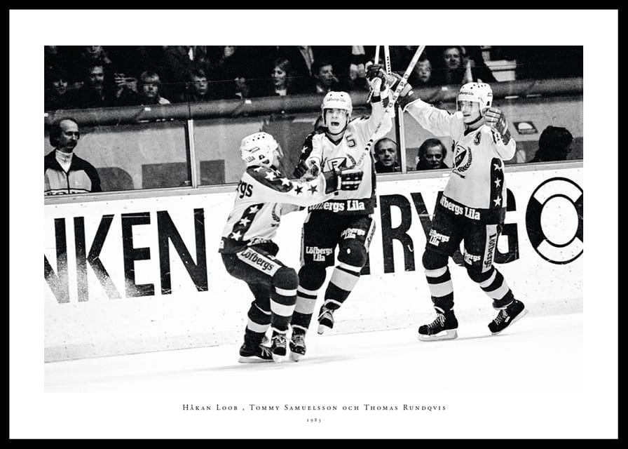 Håkan Loob Färjestad BK Firar 1983-12