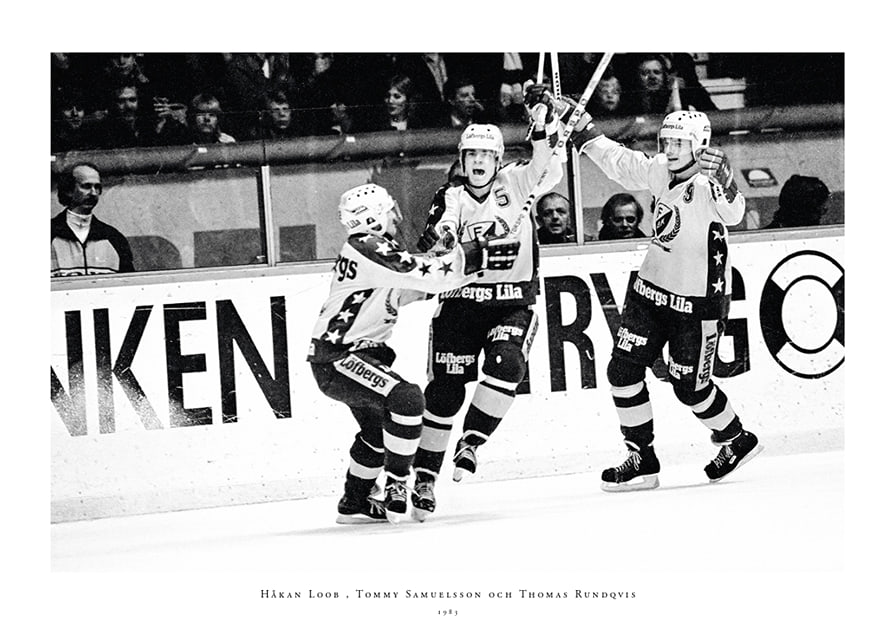 Håkan Loob Färjestad BK Firar 1983-12