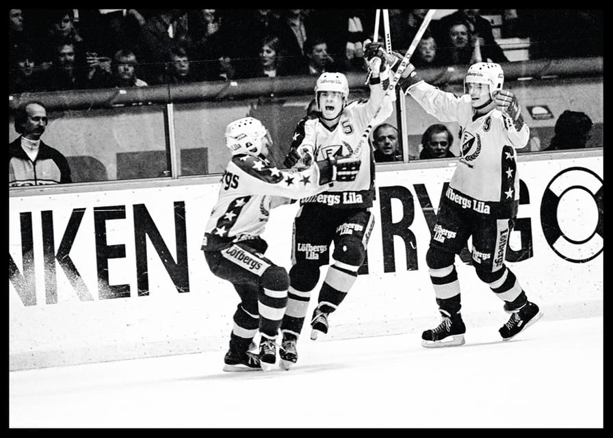 Håkan Loob Färjestad BK Firar 1983-12