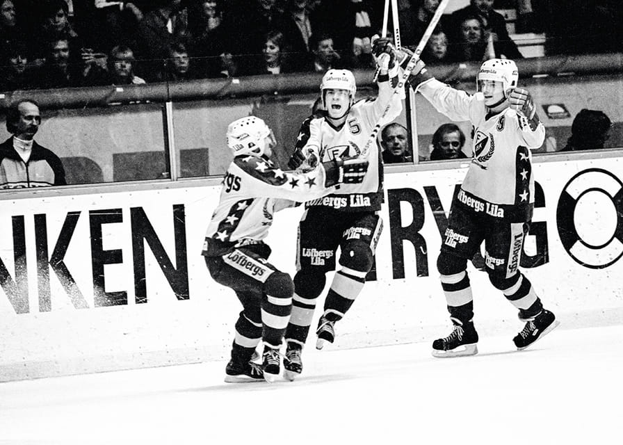 Håkan Loob Färjestad BK Firar 1983-12