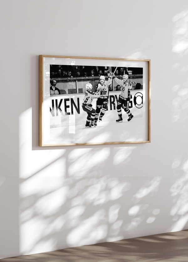 Poster Håkan Loob Färjestad BK Firar 1983 crossfade