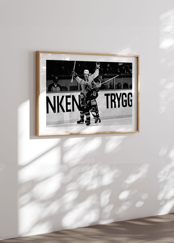 Poster Håkan Loob Färjestad BK SM-Final 4 1983 crossfade