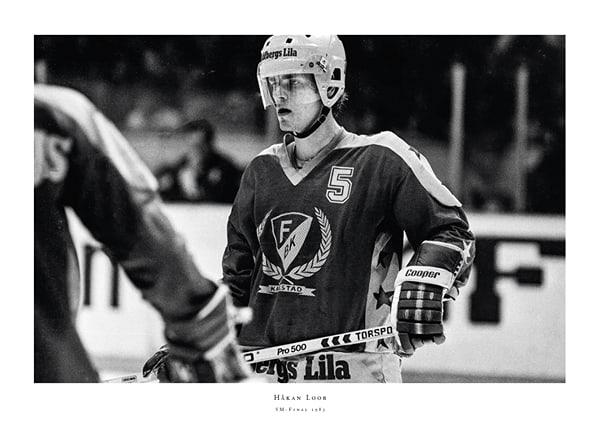 Poster Håkan Loob Färjestad BK SM-Final 5 1983