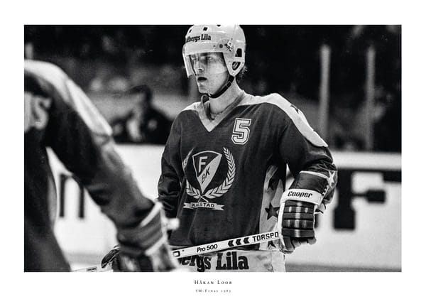 Poster Håkan Loob Färjestad BK SM-Final 5 1983