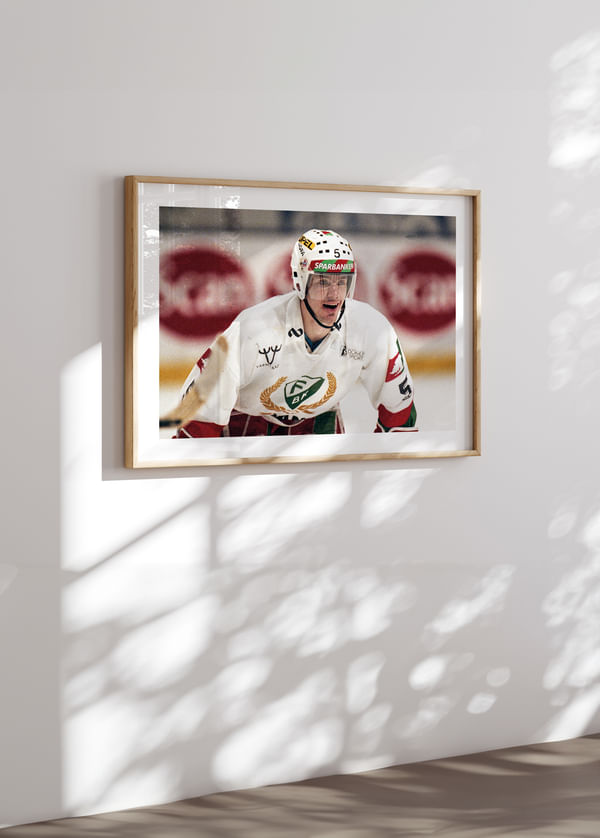 Poster Håkan Loob SM-Final Djurgården - Färjestad BK 1991 crossfade