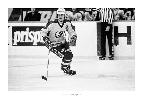 Poster Thomas Rundqvist Färjestad BK Mot Hammarby 1982