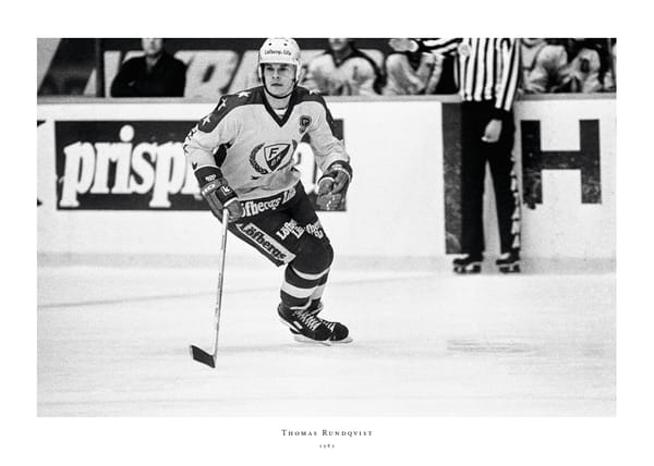 Poster Thomas Rundqvist Färjestad BK Mot Hammarby 1982