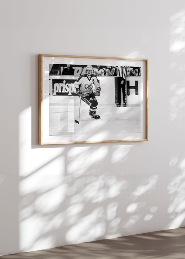 Poster Thomas Rundqvist Färjestad BK Mot Hammarby 1982 crossfade