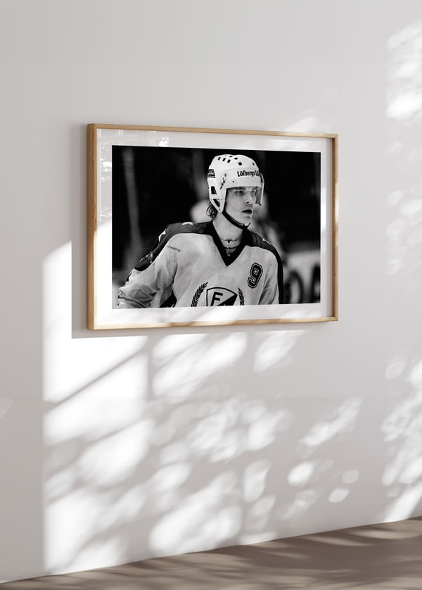 Poster Thomas Rundqvist Färjestad BK SM-Final 4 1983 crossfade