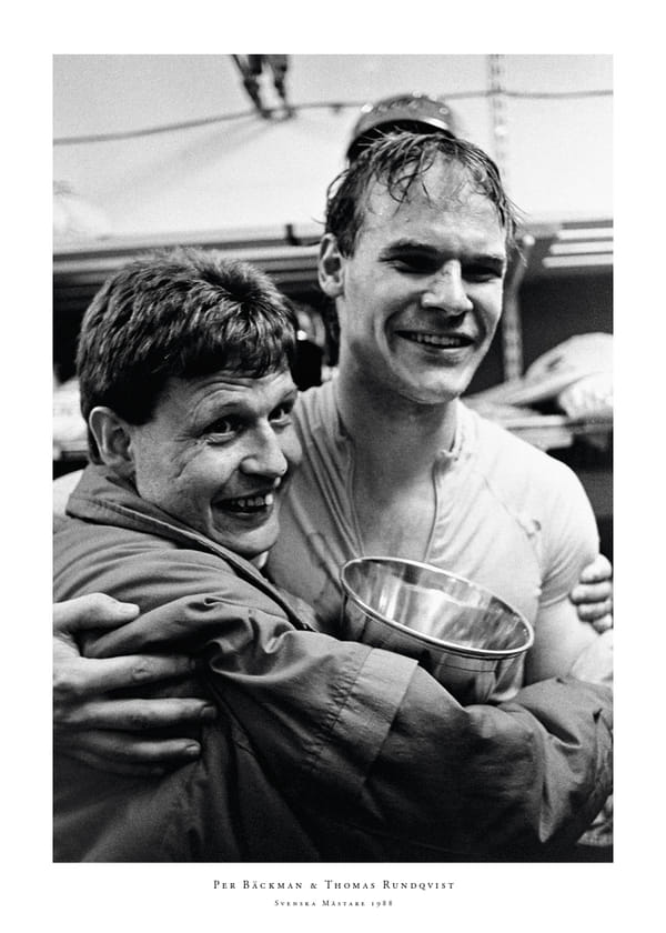 Poster Thomas Rundqvist Färjestad BK Svenska Mästare 1988