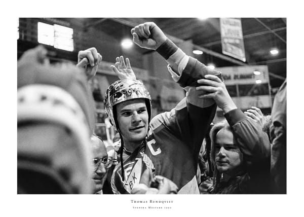 Poster Thomas Rundqvist Färjestad BK Mot Djurgården 1992