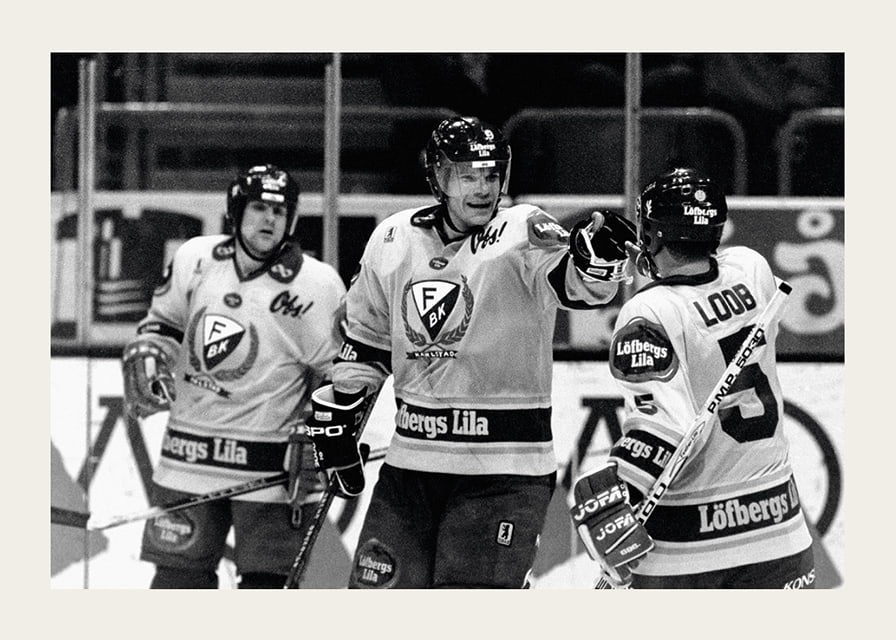Thomas Rundqvist Och Håkan Loob Färjestad BK SM-Guld 1988-12