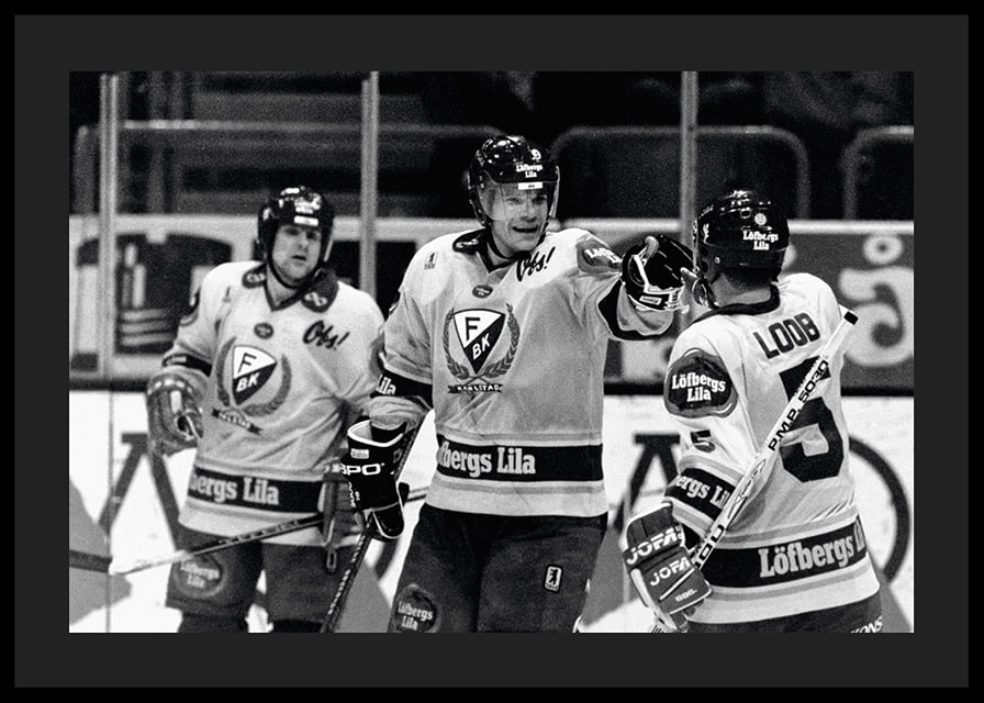 Thomas Rundqvist Och Håkan Loob Färjestad BK SM-Guld 1988-12