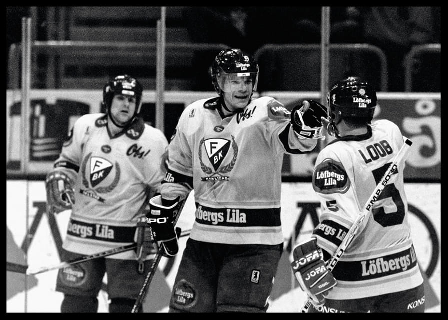 Thomas Rundqvist Och Per Bäckman Färjestad BK SM-Guld 1988-12