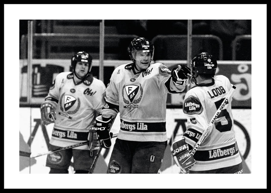 Thomas Rundqvist Och Per Bäckman Färjestad BK SM-Guld 1988-12