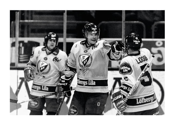 Poster Thomas Rundqvist Och Per Bäckman Färjestad BK SM-Guld 1988