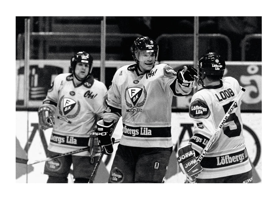 Thomas Rundqvist Och Per Bäckman Färjestad BK SM-Guld 1988-12