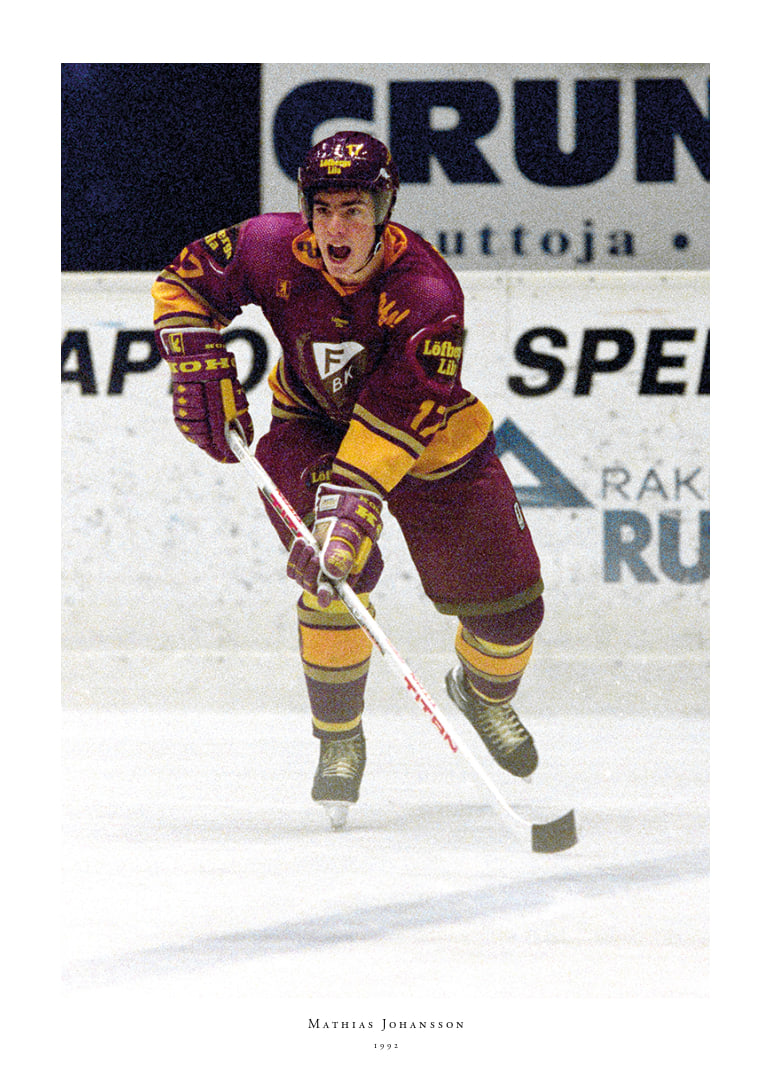 Mathias Johansson Färjestad BK Mot IFK Helsingfors 1992 No1-12