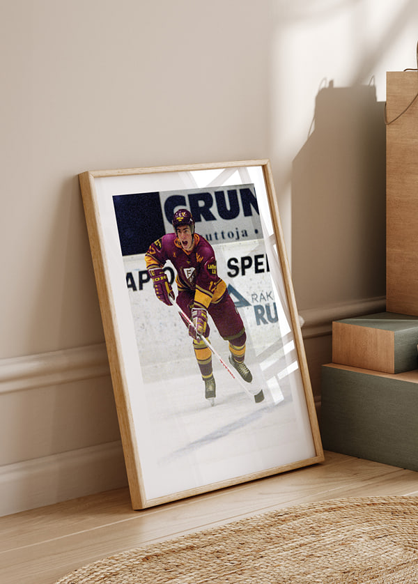 Poster Mathias Johansson Färjestad BK Mot IFK Helsingfors 1992 No1 crossfade