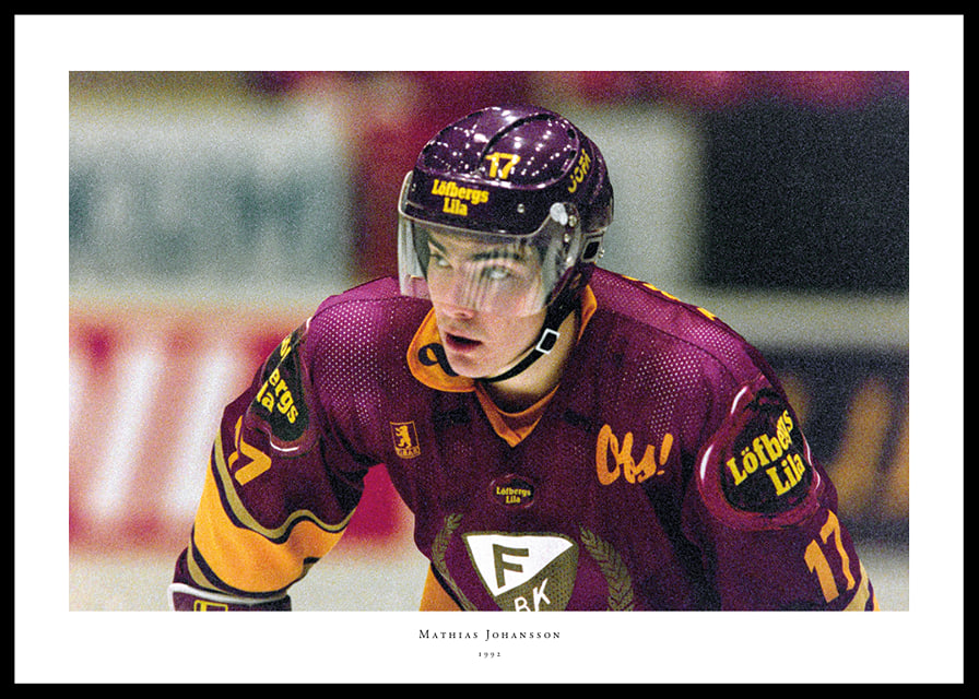 Mathias Johansson Färjestad BK Mot IFK Helsingfors 1992 No2-12
