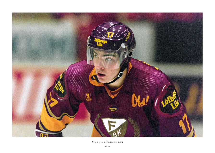 Mathias Johansson Färjestad BK Mot IFK Helsingfors 1992 No2-12