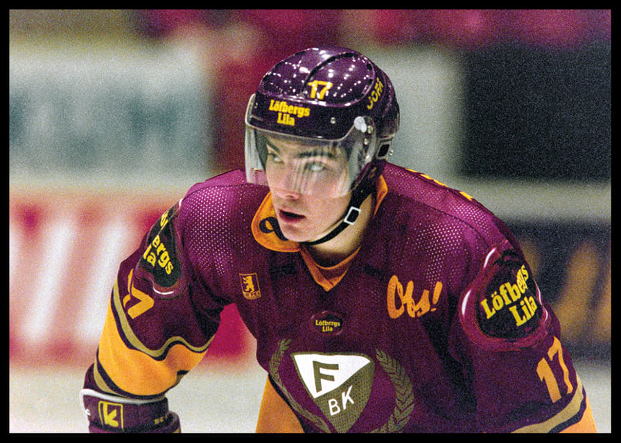 Mathias Johansson Färjestad BK Mot IFK Helsingfors 1992 No2-12