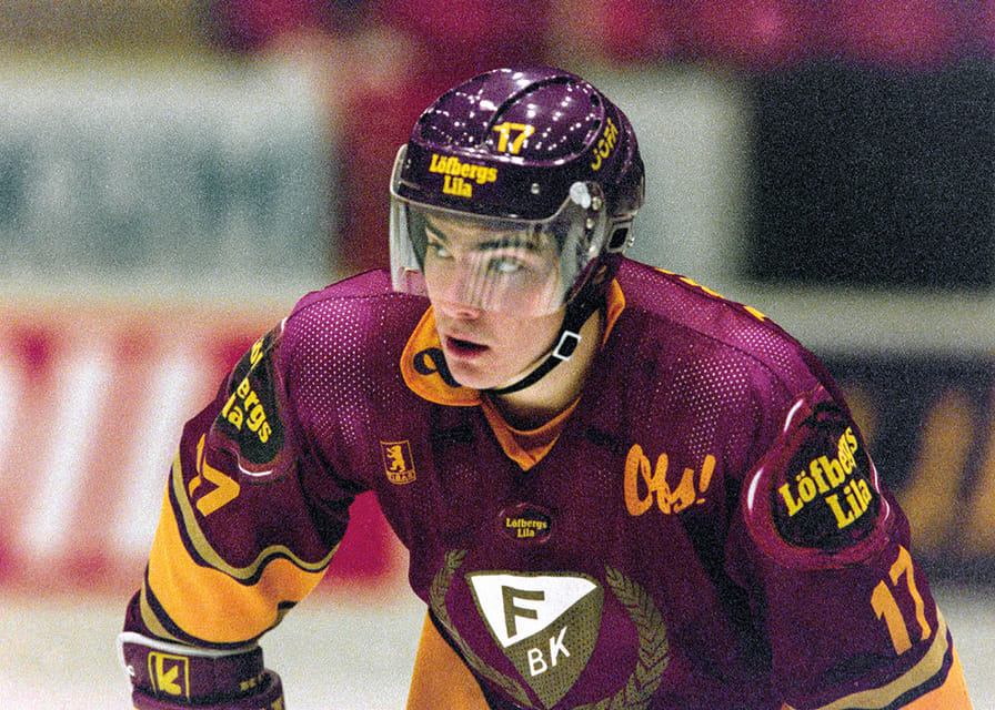 Mathias Johansson Färjestad BK Mot IFK Helsingfors 1992 No2-12