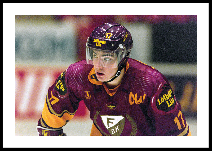 Mathias Johansson Färjestad BK Mot IFK Helsingfors 1992 No2-12