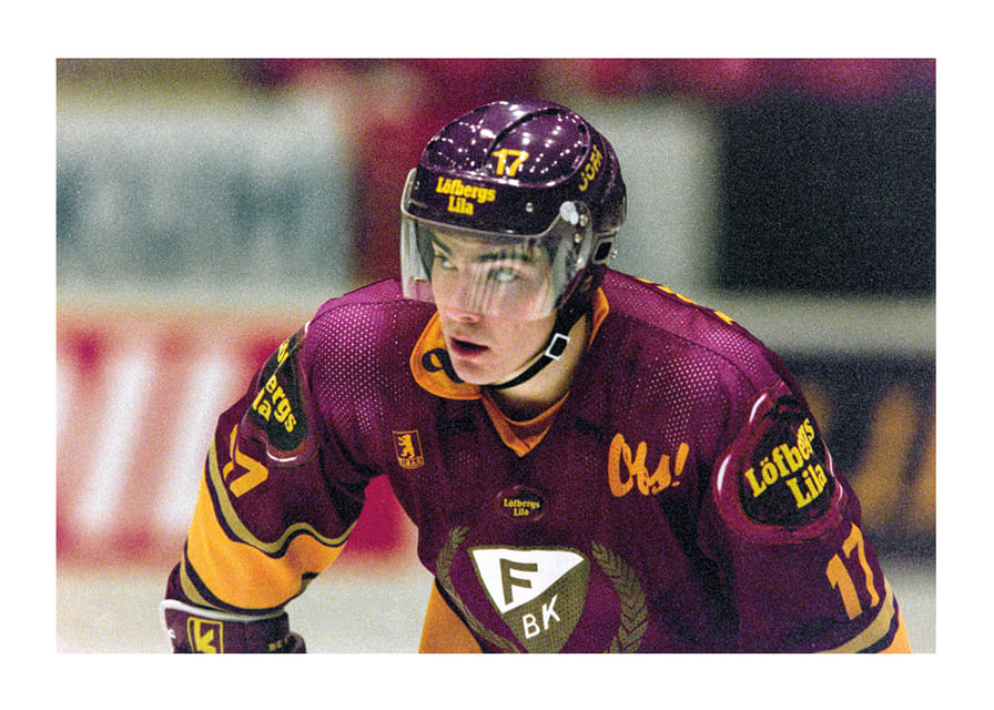 Mathias Johansson Färjestad BK Mot IFK Helsingfors 1992 No2-12