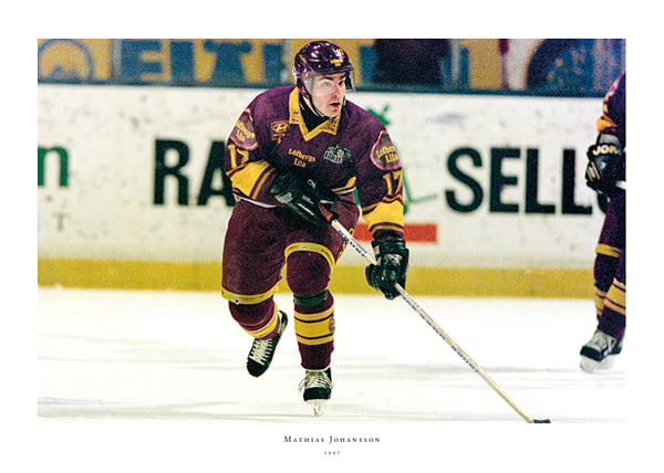 Poster Mathias Johansson Färjestad BK Mot Djurgården 1997 No1