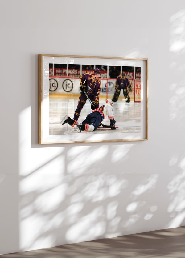 Poster Mathias Johansson Färjestad BK Mot Djurgården crossfade