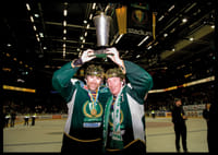 Peter Nordström Och Jörgen Jönsson Färjestad BK SM-Guld 2009-2
