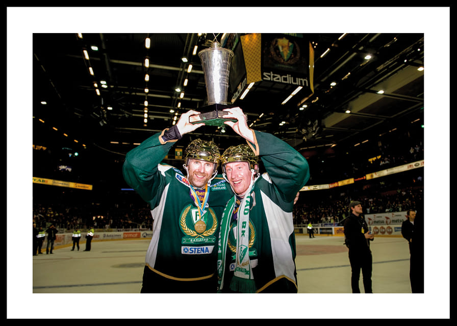Peter Nordström Och Jörgen Jönsson Färjestad BK SM-Guld 2009-12