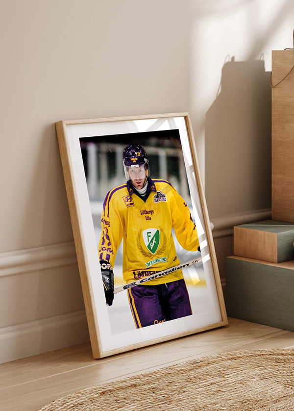 Poster Peter Nordström Färjestad BK Mot Västra Frölunda 1997 crossfade