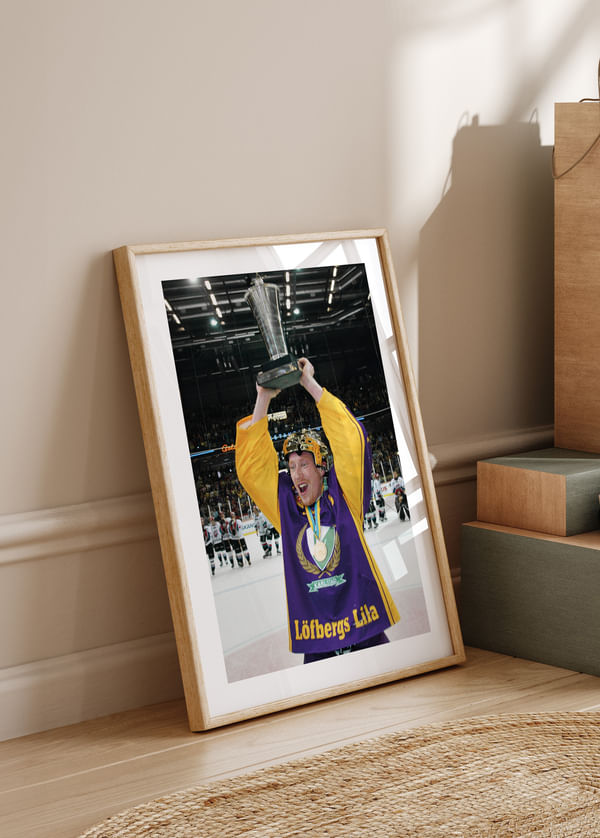 Poster Jörgen Jönsson Färjestad BK SM-Guld 2002 crossfade