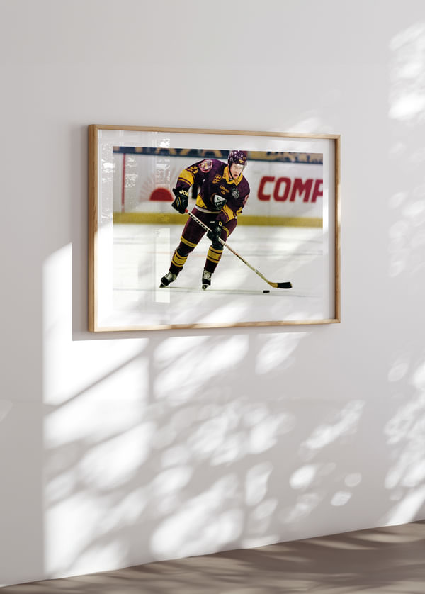 Poster Jörgen Jönsson Färjestad BK Mot Djurgården 1997 crossfade